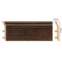 Цветной напольный плинтус Decomaster D233-966 ШК/8 (120*23*2400 мм)